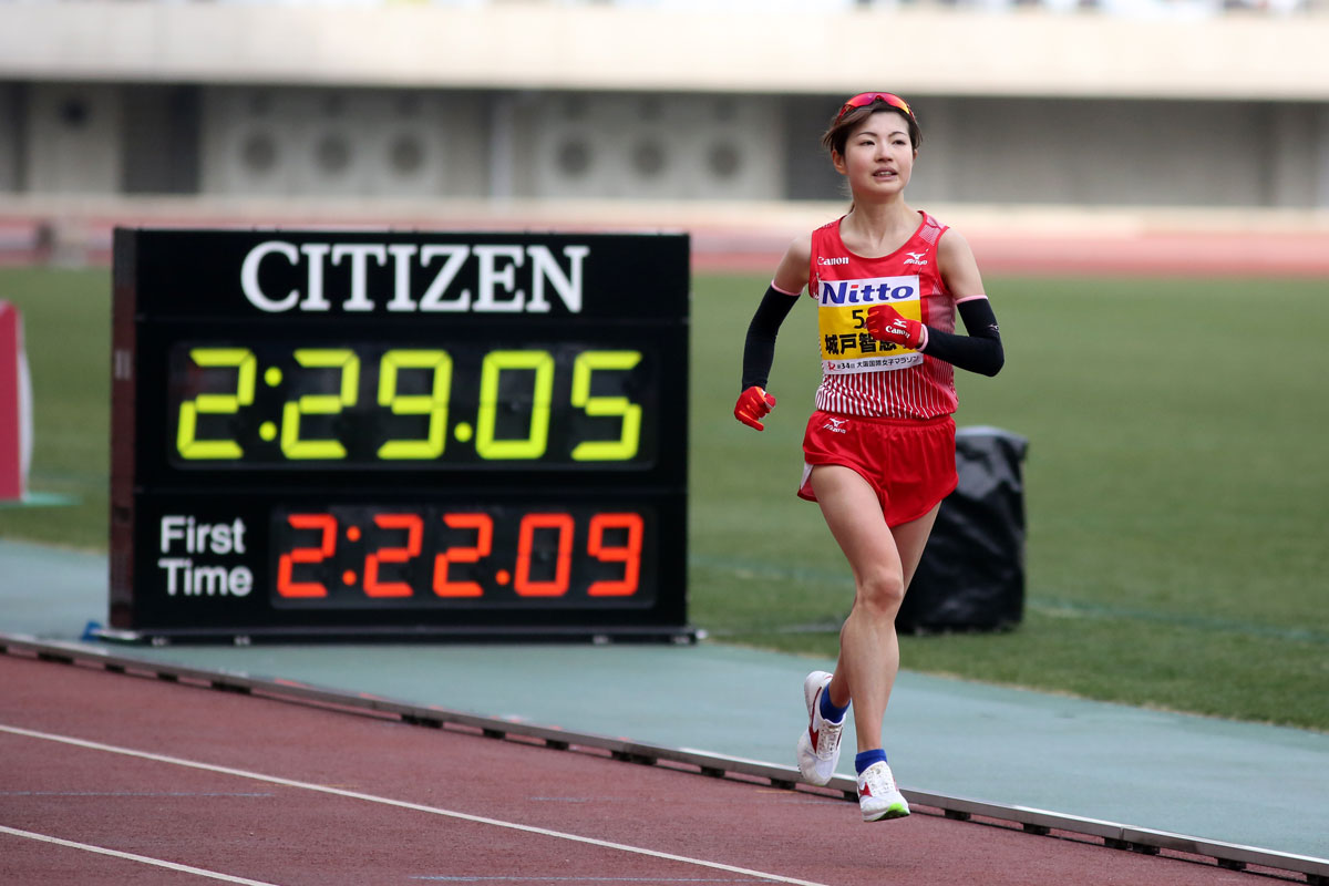 昨年の大阪国際女子マラソンの時です